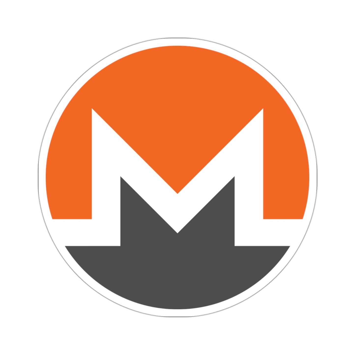 MONERO XMR (Cryptocurrency) STICKER Vinyl Die-Cut Decal-3 Inch-The Sticker Space