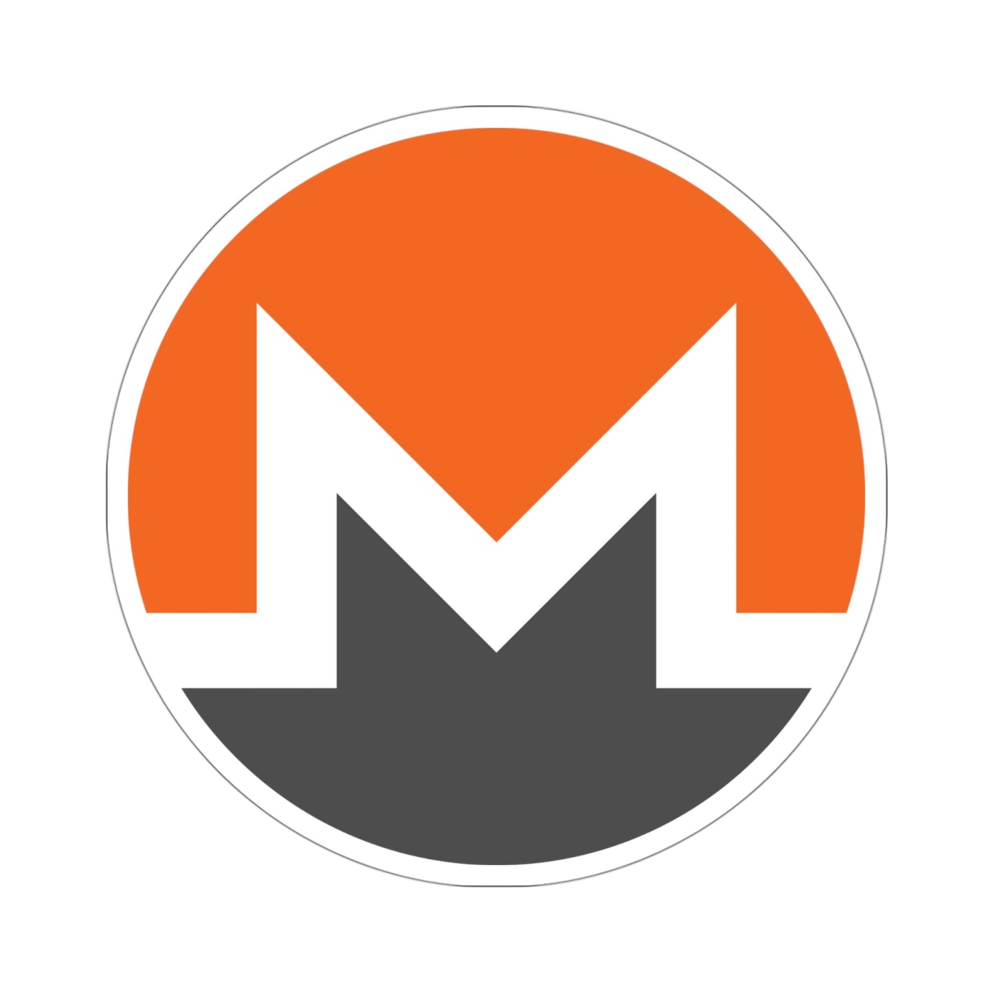 MONERO XMR (Cryptocurrency) STICKER Vinyl Die-Cut Decal-4 Inch-The Sticker Space