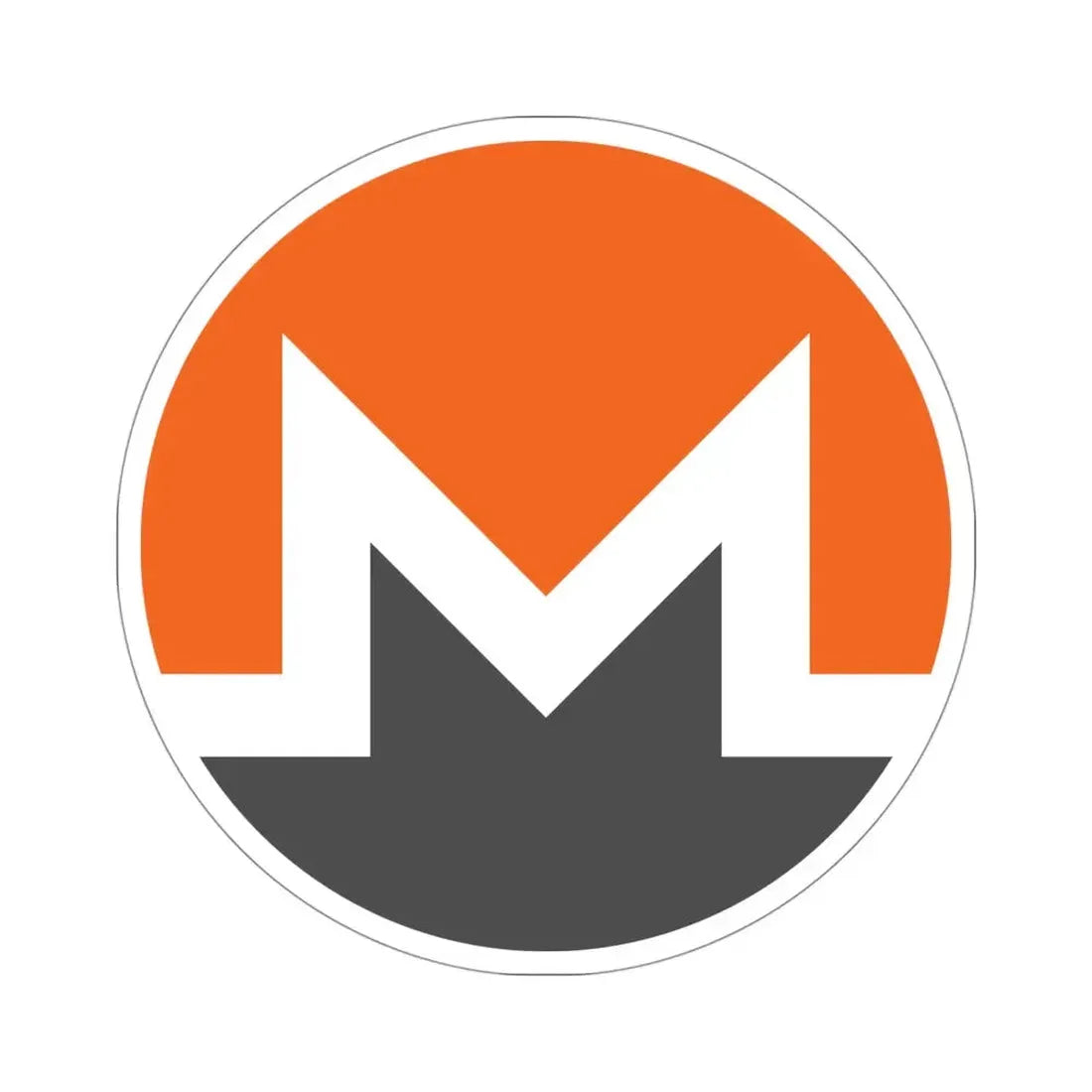 MONERO XMR (Cryptocurrency) STICKER Vinyl Die-Cut Decal 4 Inch - The Sticker Space