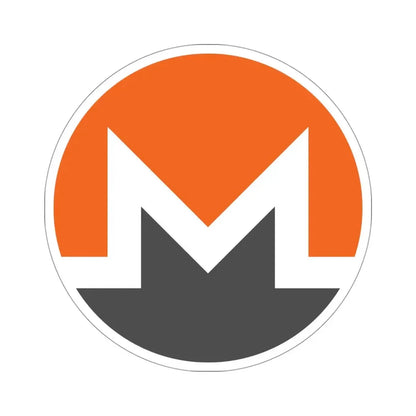 MONERO XMR (Cryptocurrency) STICKER Vinyl Die-Cut Decal 4 Inch - The Sticker Space