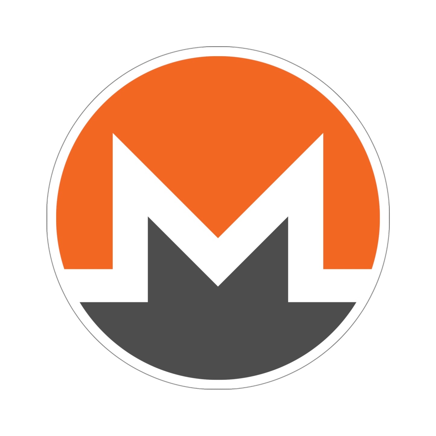 MONERO XMR (Cryptocurrency) STICKER Vinyl Die-Cut Decal-5 Inch-The Sticker Space