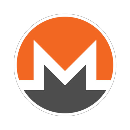 MONERO XMR (Cryptocurrency) STICKER Vinyl Die-Cut Decal-5 Inch-The Sticker Space