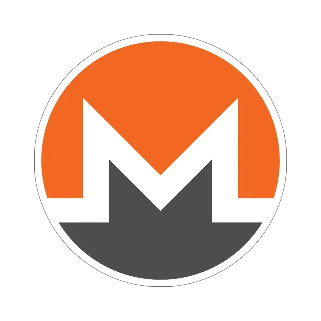 MONERO XMR (Cryptocurrency) STICKER Vinyl Die-Cut Decal 5 Inch - The Sticker Space