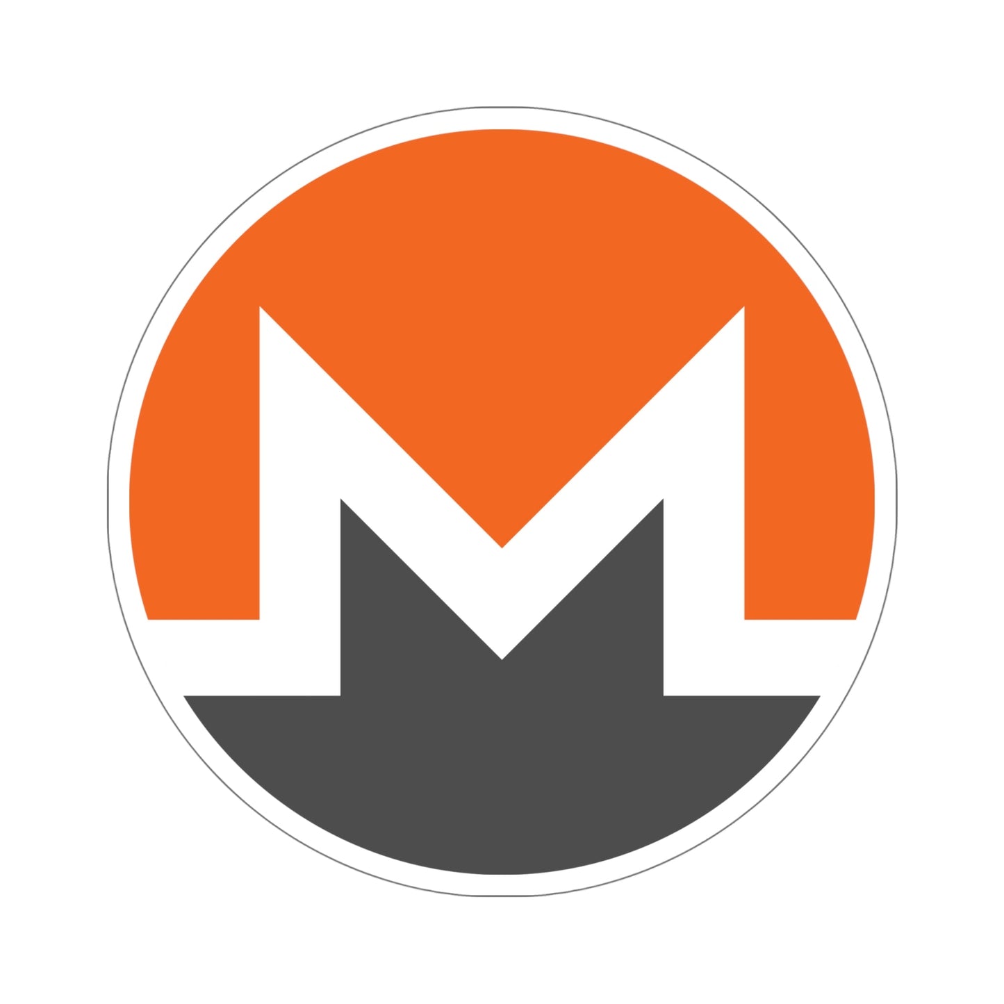 MONERO XMR (Cryptocurrency) STICKER Vinyl Die-Cut Decal-6 Inch-The Sticker Space