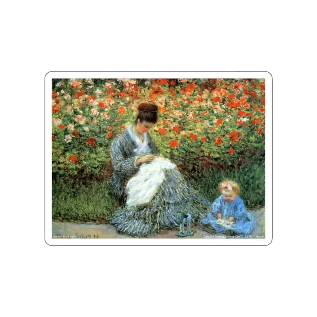 MONET, Claude - 04 (Artwork) STICKER Vinyl Die-Cut Decal White Die-Cut 2 Inch - The Sticker Space