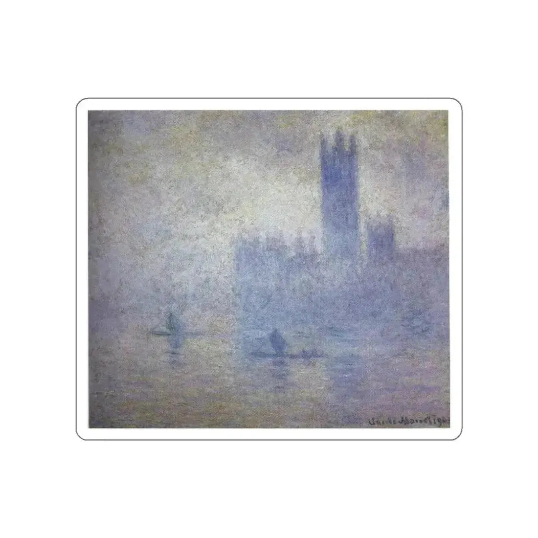 MONET, Claude - 07 (Artwork) STICKER Vinyl Die-Cut Decal White Die-Cut 3 Inch - The Sticker Space