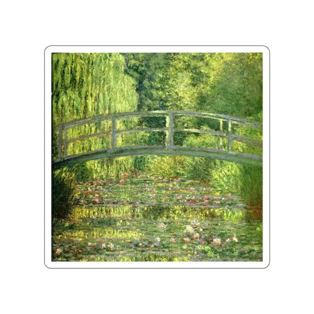 MONET, Claude - 09 (Artwork) STICKER Vinyl Die-Cut Decal White Die-Cut 5 Inch - The Sticker Space