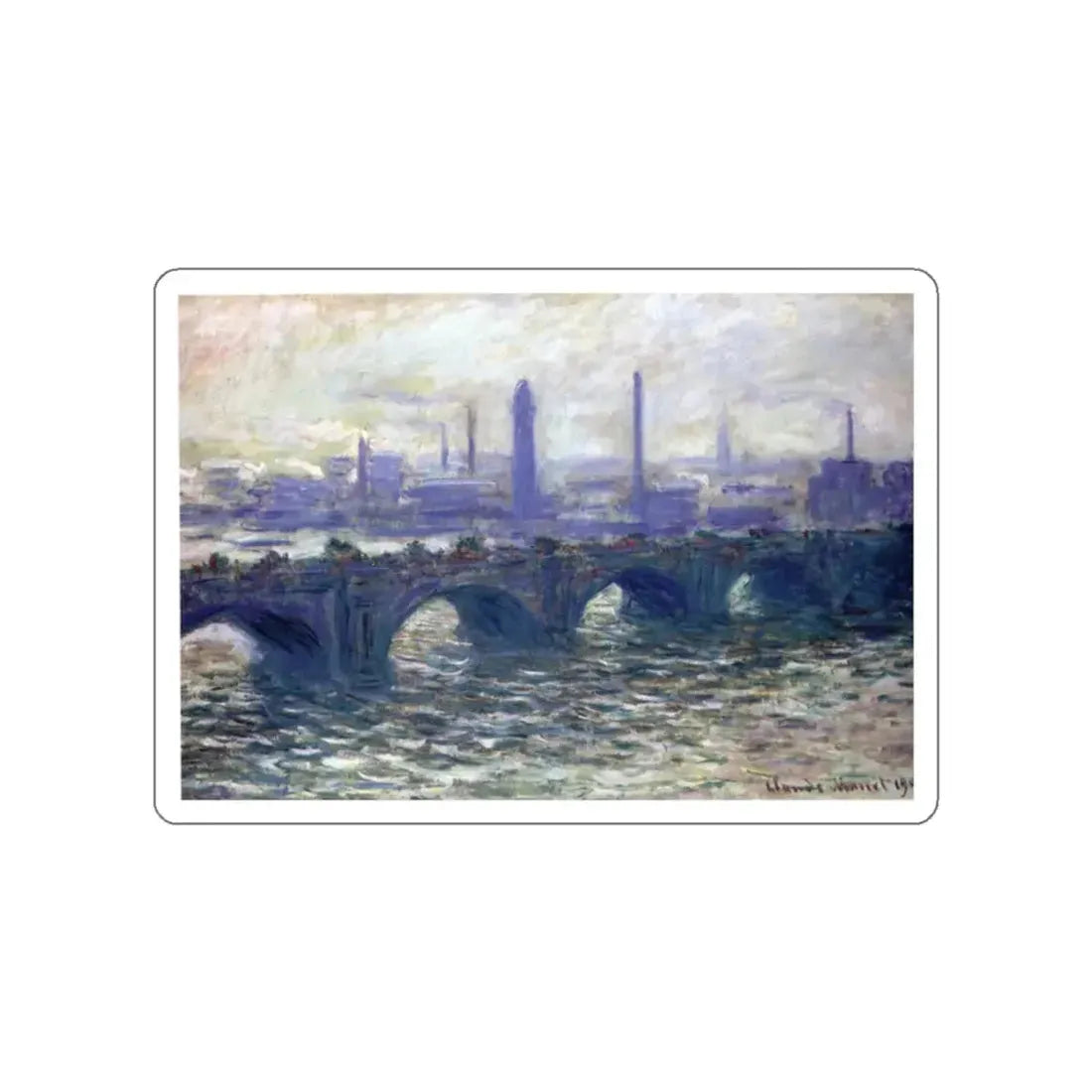 MONET, Claude - 10 (Artwork) STICKER Vinyl Die-Cut Decal - The Sticker Space