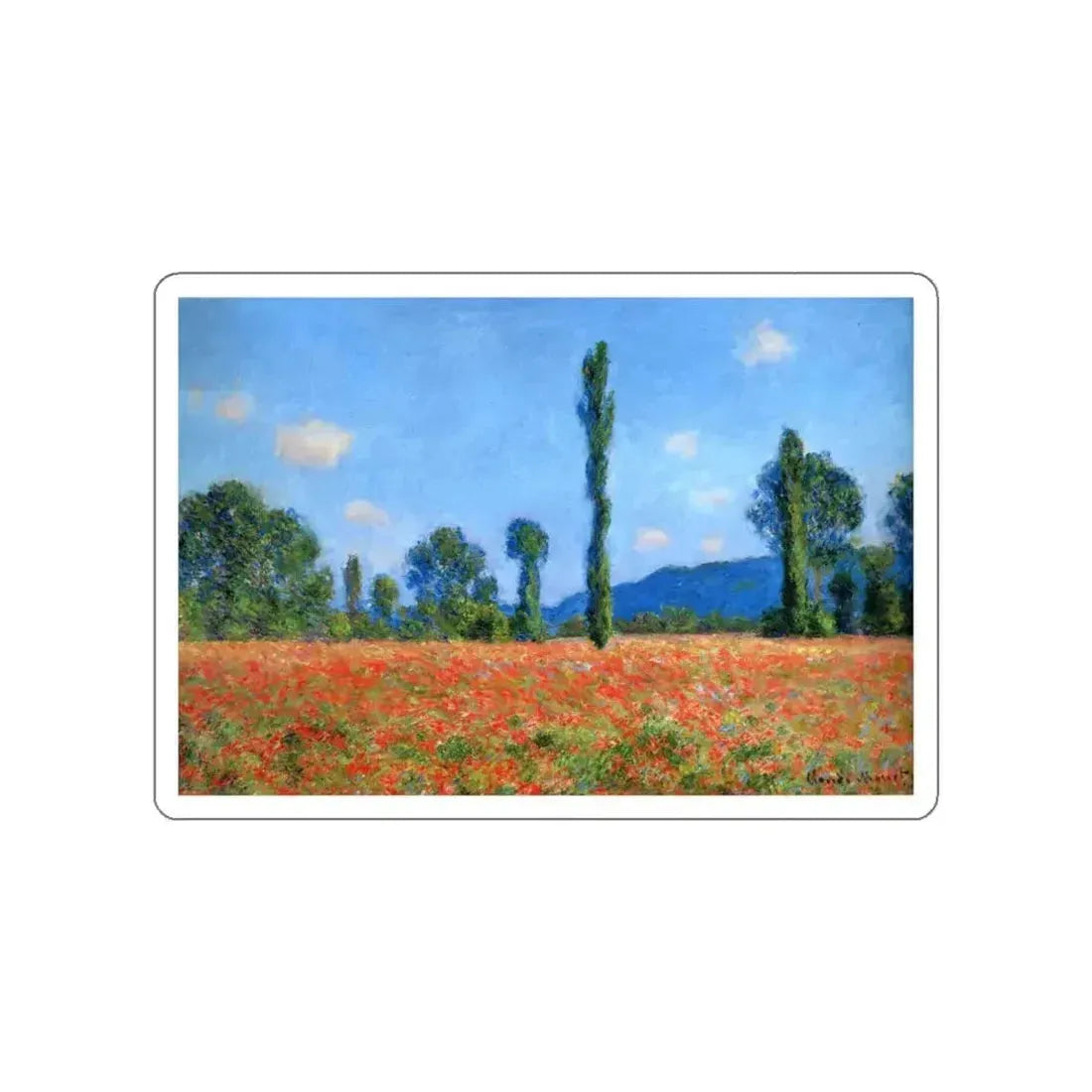 MONET, Claude - 15 (Artwork) STICKER Vinyl Die-Cut Decal White Die-Cut 3 Inch - The Sticker Space