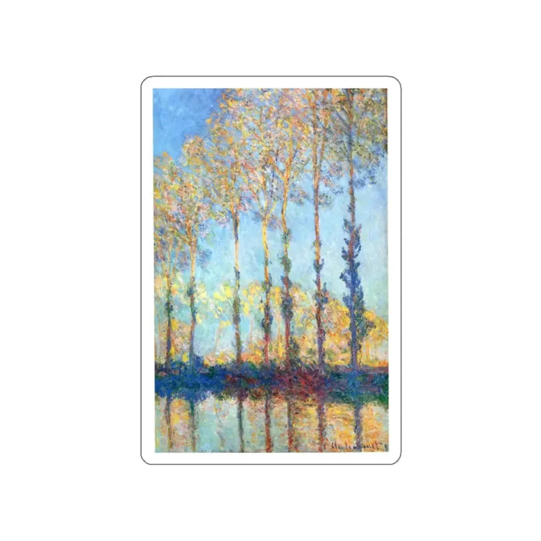 MONET, Claude - 17 (Artwork) STICKER Vinyl Die-Cut Decal - The Sticker Space