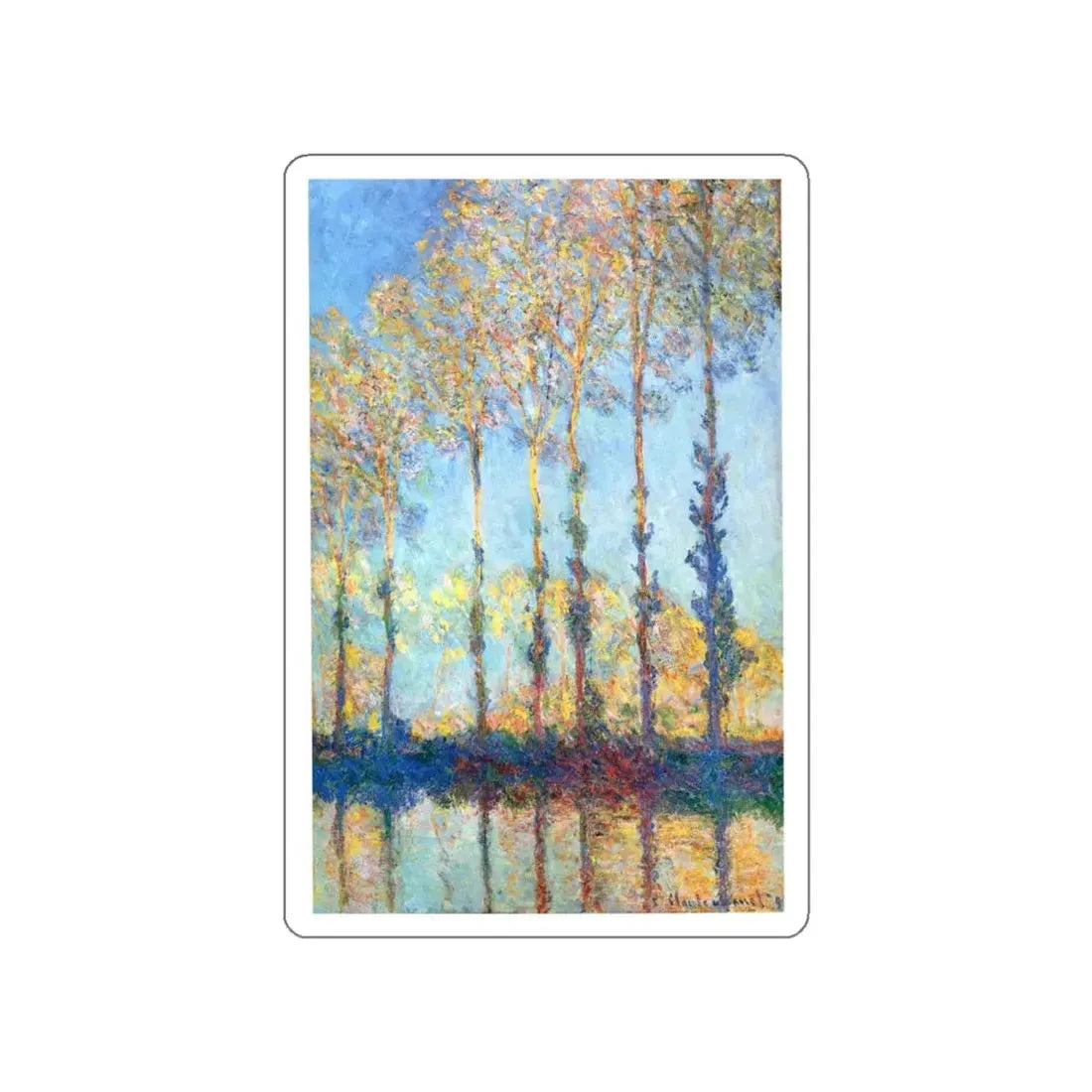 MONET, Claude - 17 (Artwork) STICKER Vinyl Die-Cut Decal - The Sticker Space