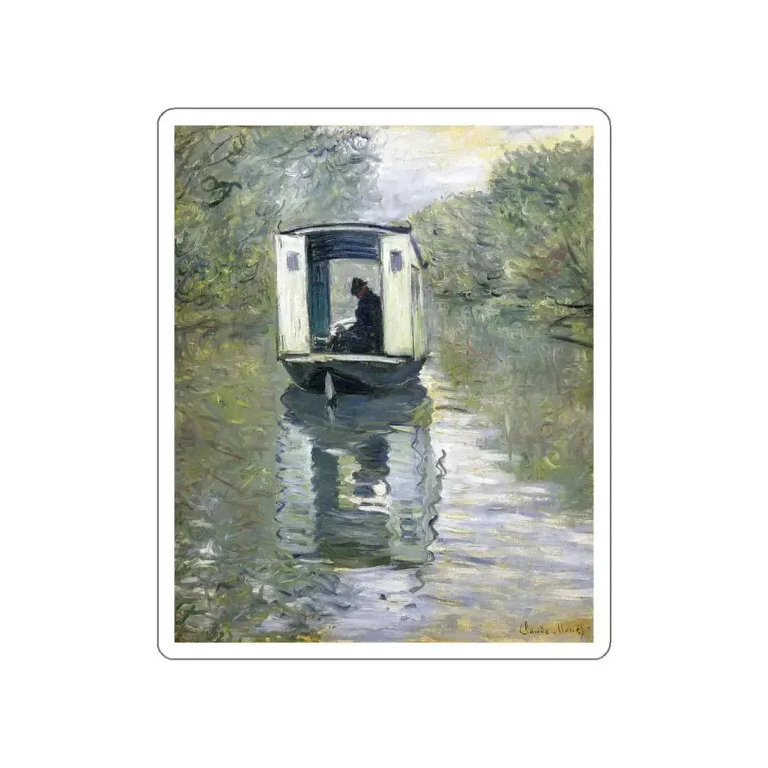 MONET, Claude - 24 (Artwork) STICKER Vinyl Die-Cut Decal White Die-Cut 6 Inch - The Sticker Space