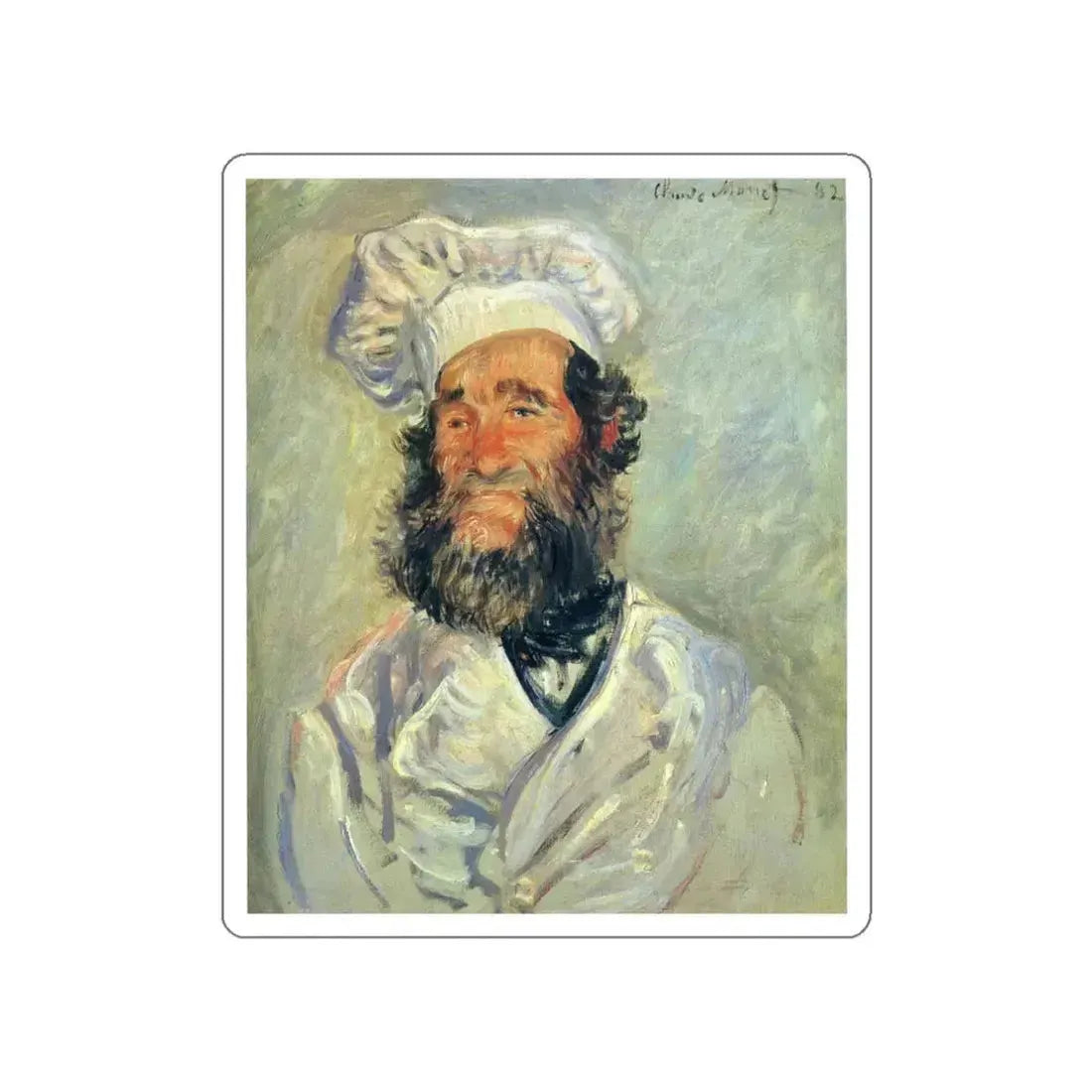 MONET, Claude - 40 (Artwork) STICKER Vinyl Die-Cut Decal White Die-Cut 3 Inch - The Sticker Space