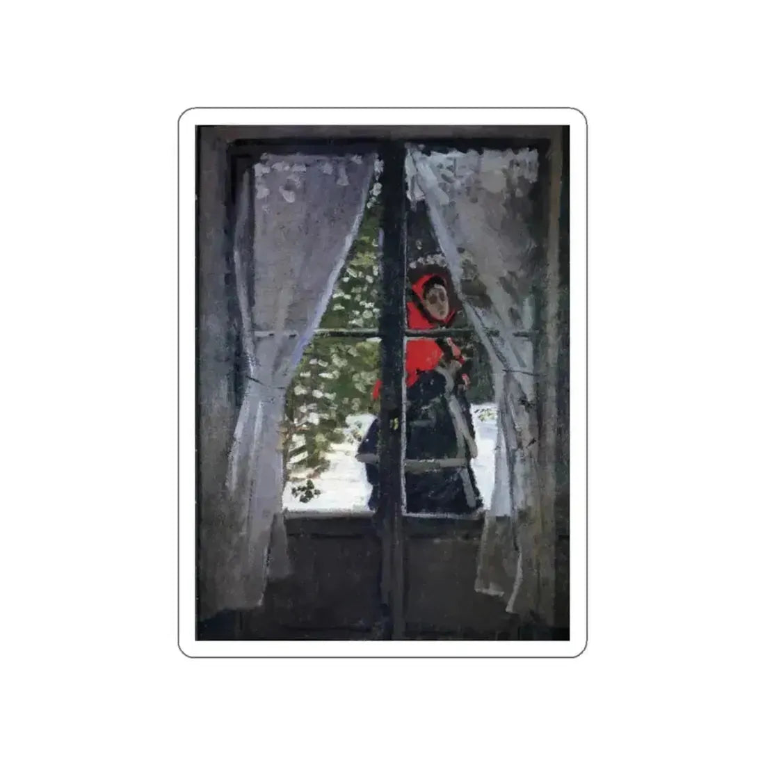 MONET, Claude - 43 (Artwork) STICKER Vinyl Die-Cut Decal White Die-Cut 2 Inch - The Sticker Space