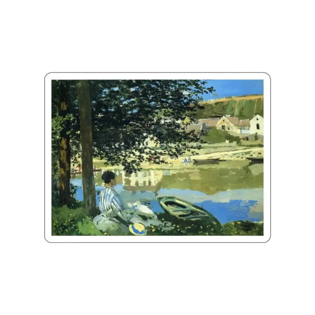 MONET, Claude - 45 (Artwork) STICKER Vinyl Die-Cut Decal White Die-Cut 3 Inch - The Sticker Space