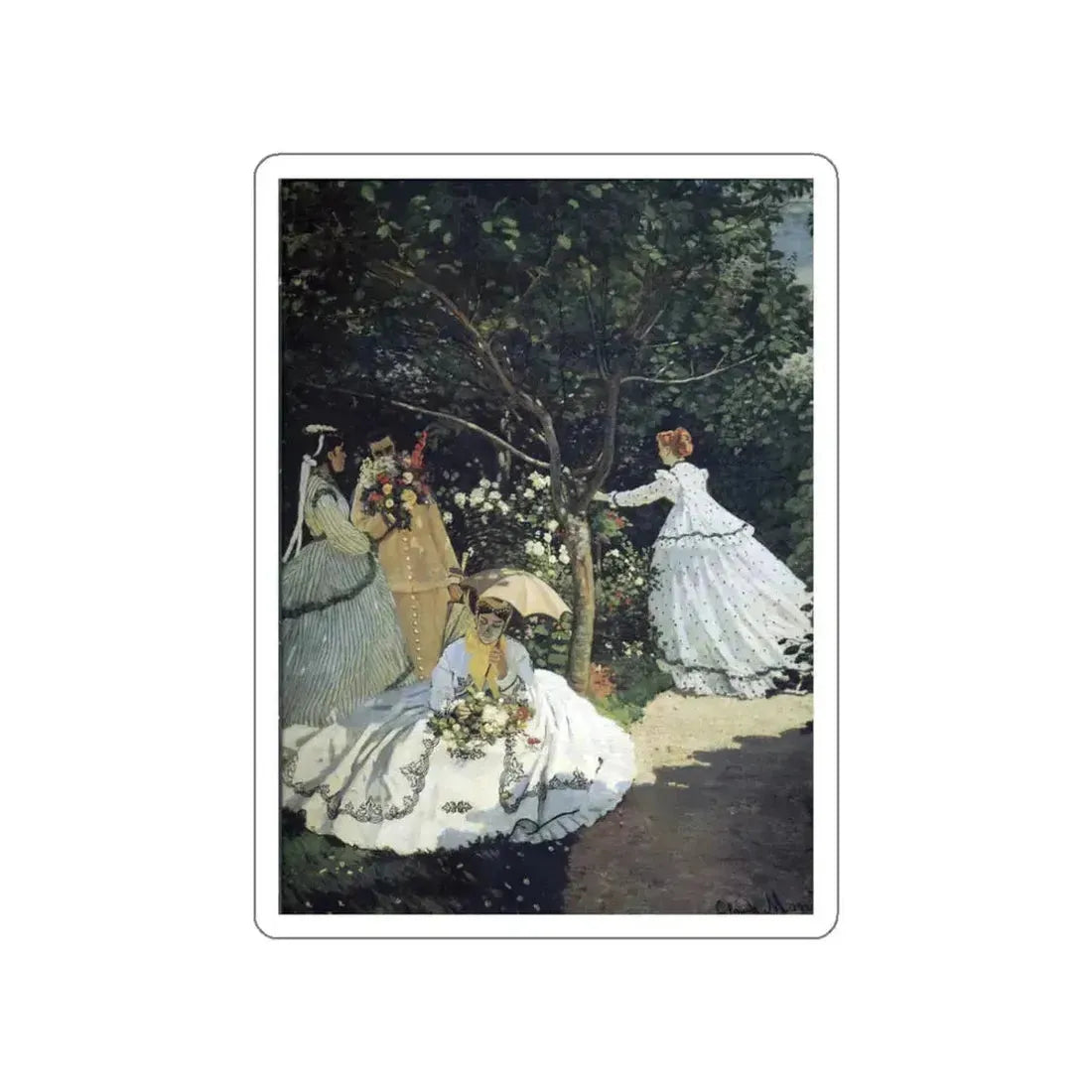 MONET, Claude - 51 (Artwork) STICKER Vinyl Die-Cut Decal White Die-Cut 3 Inch - The Sticker Space