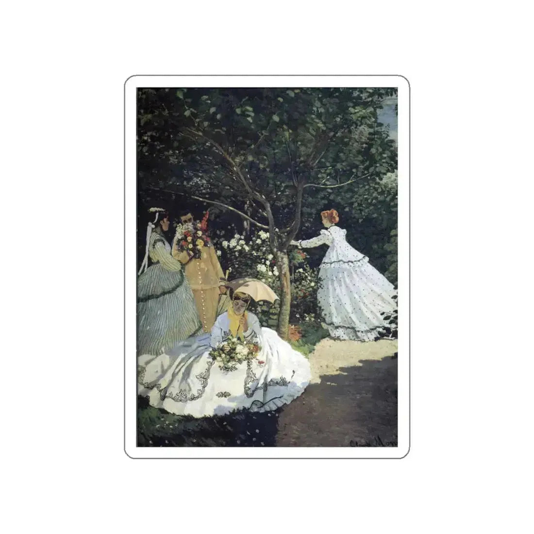 MONET, Claude - 51 (Artwork) STICKER Vinyl Die-Cut Decal White Die-Cut 6 Inch - The Sticker Space