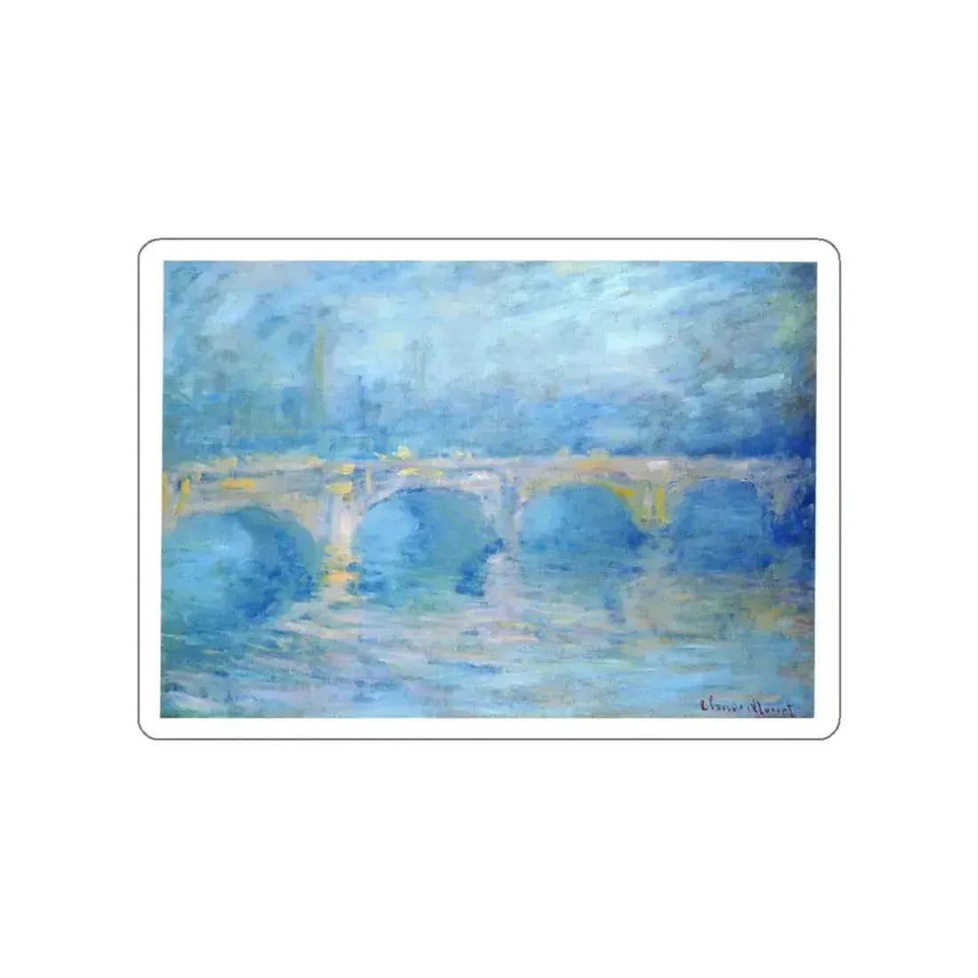 MONET, Claude - 57 (Artwork) STICKER Vinyl Die-Cut Decal White Die-Cut 3 Inch - The Sticker Space