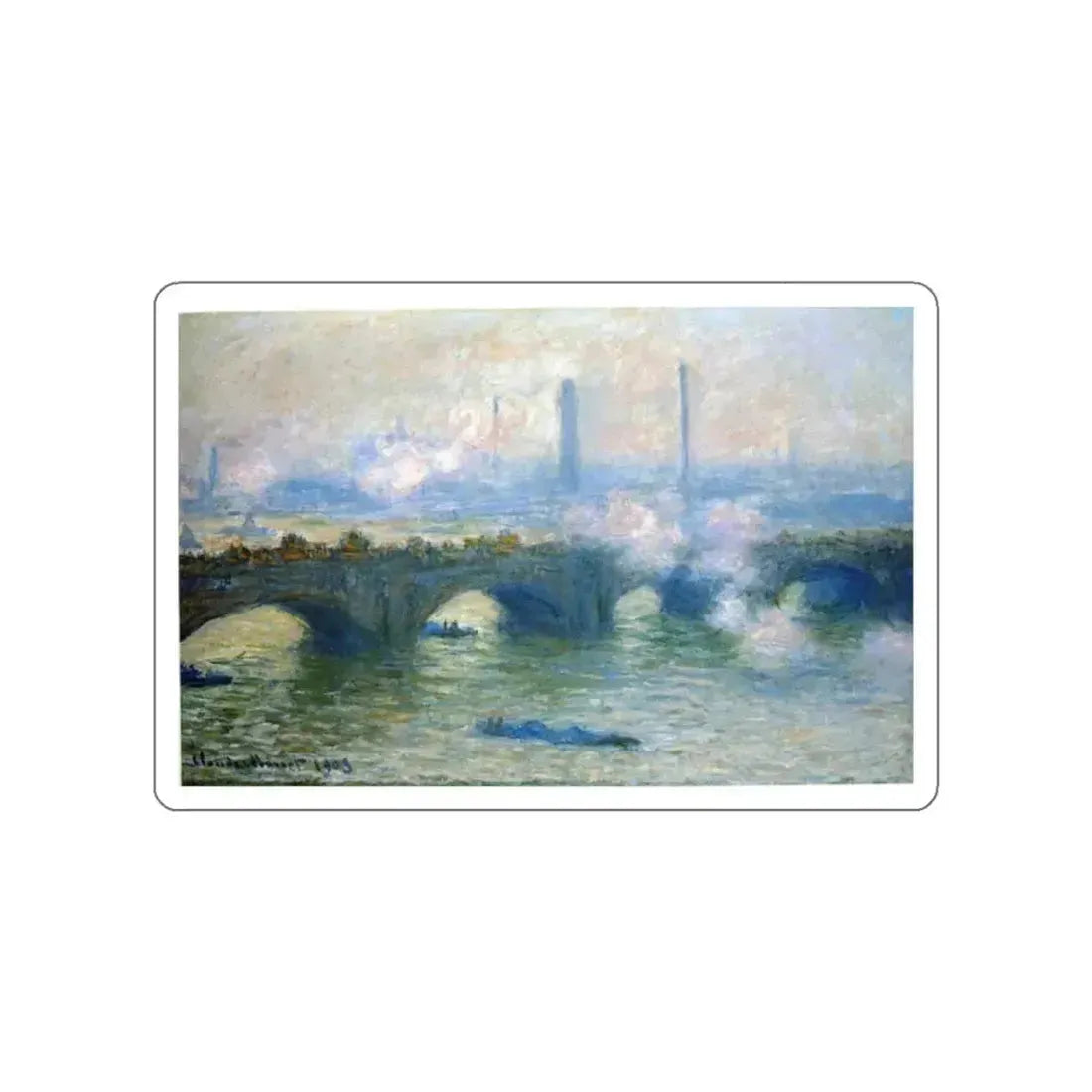 MONET, Claude - 58 (Artwork) STICKER Vinyl Die-Cut Decal White Die-Cut 2 Inch - The Sticker Space