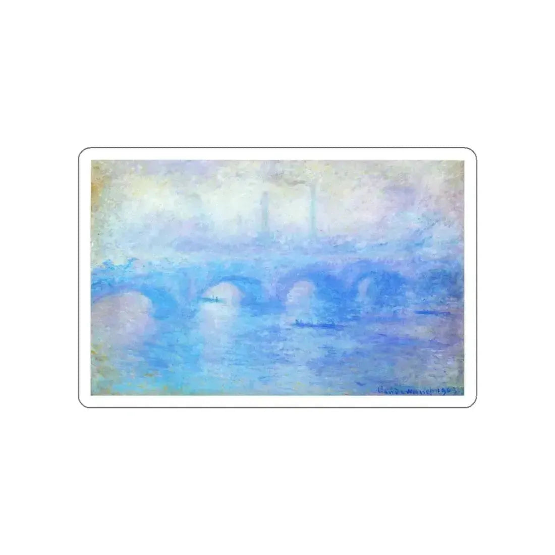 MONET, Claude - 59 (Artwork) STICKER Vinyl Die-Cut Decal White Die-Cut 3 Inch - The Sticker Space