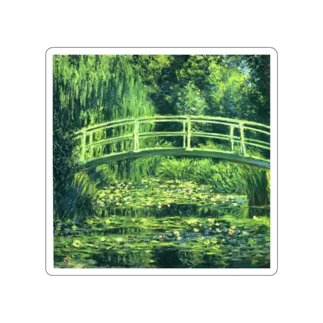 MONET, Claude - 60 (Artwork) STICKER Vinyl Die-Cut Decal White Die-Cut 3 Inch - The Sticker Space