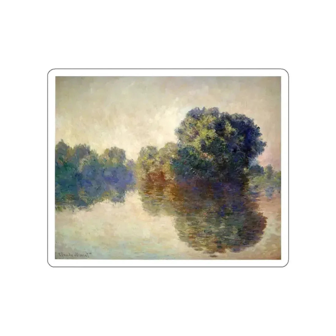 MONET, Claude - 61 (Artwork) STICKER Vinyl Die-Cut Decal White Die-Cut 3 Inch - The Sticker Space