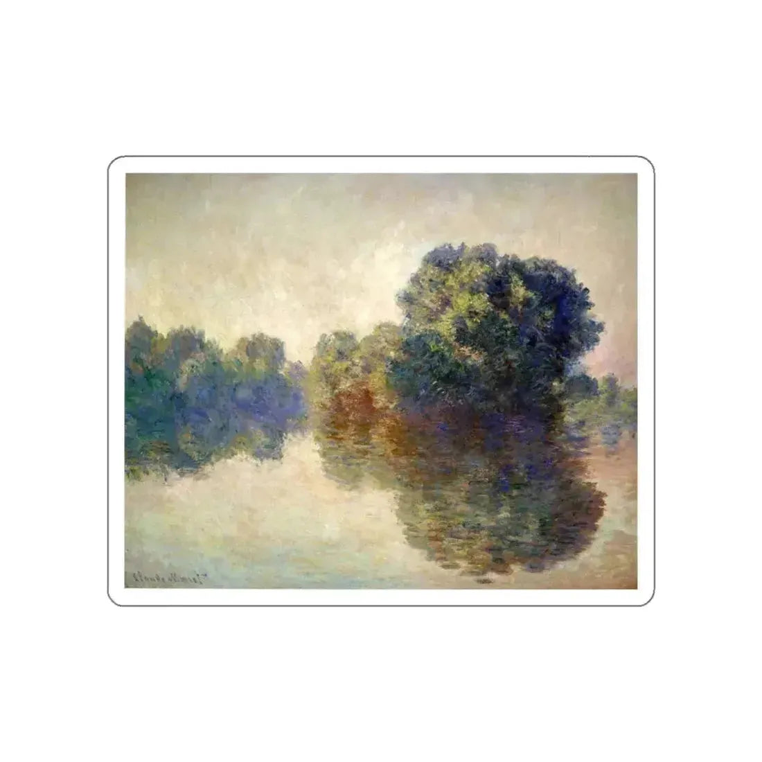 MONET, Claude - 61 (Artwork) STICKER Vinyl Die-Cut Decal White Die-Cut 5 Inch - The Sticker Space