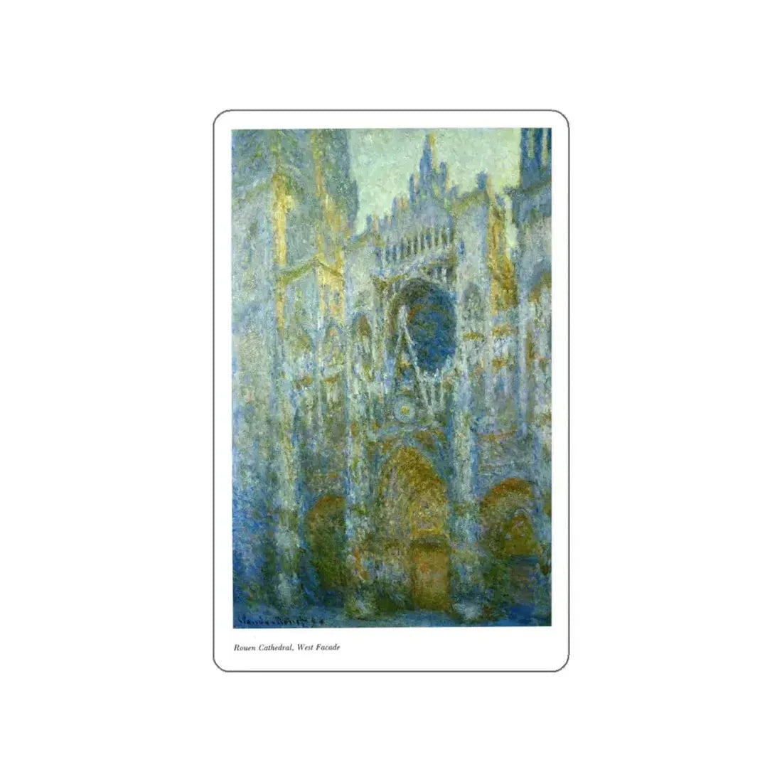 MONET, Claude - 64 (Artwork) STICKER Vinyl Die-Cut Decal White Die-Cut 5 Inch - The Sticker Space