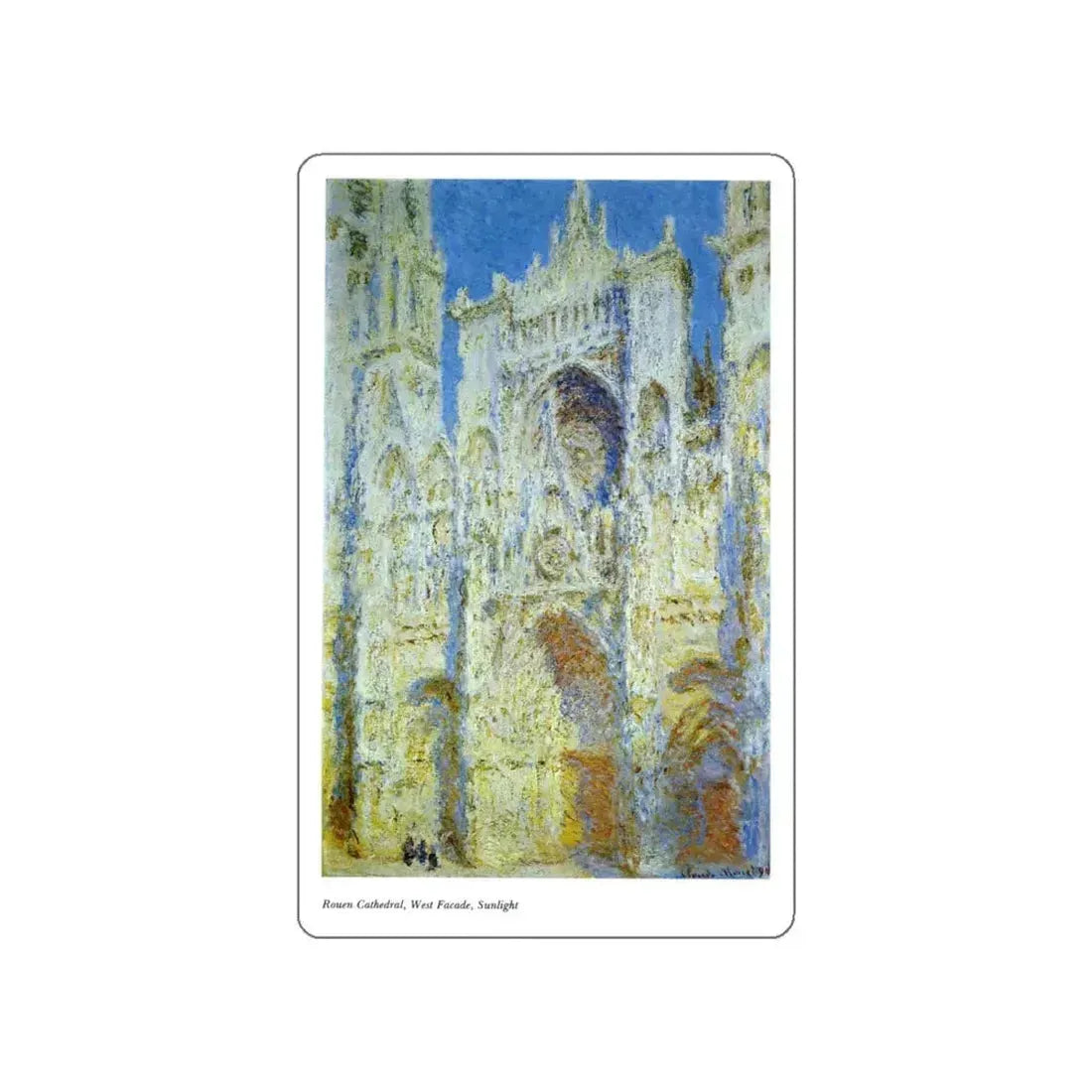 MONET, Claude - 65 (Artwork) STICKER Vinyl Die-Cut Decal White Die-Cut 5 Inch - The Sticker Space