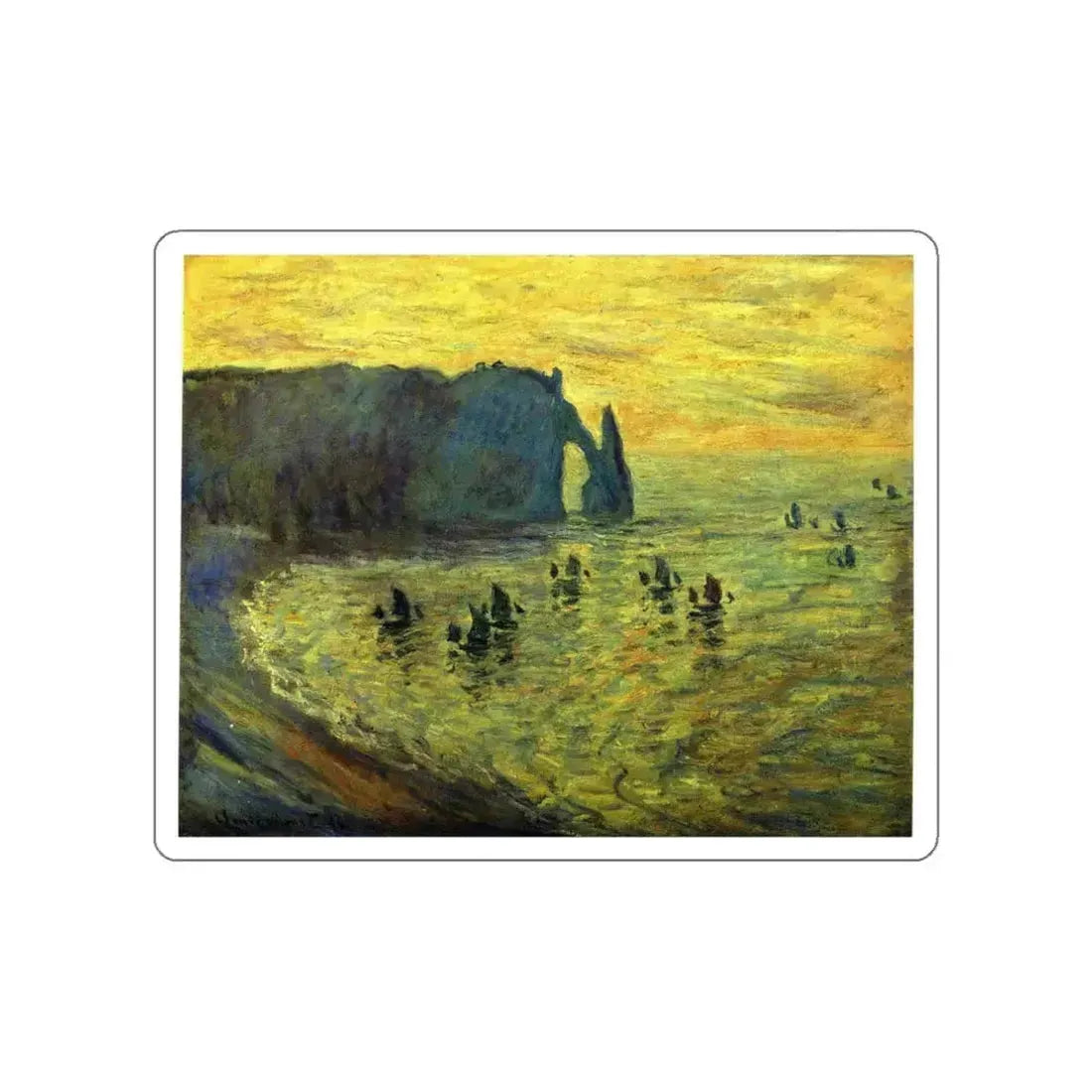 MONET, Claude - 68 (Artwork) STICKER Vinyl Die-Cut Decal White Die-Cut 3 Inch - The Sticker Space