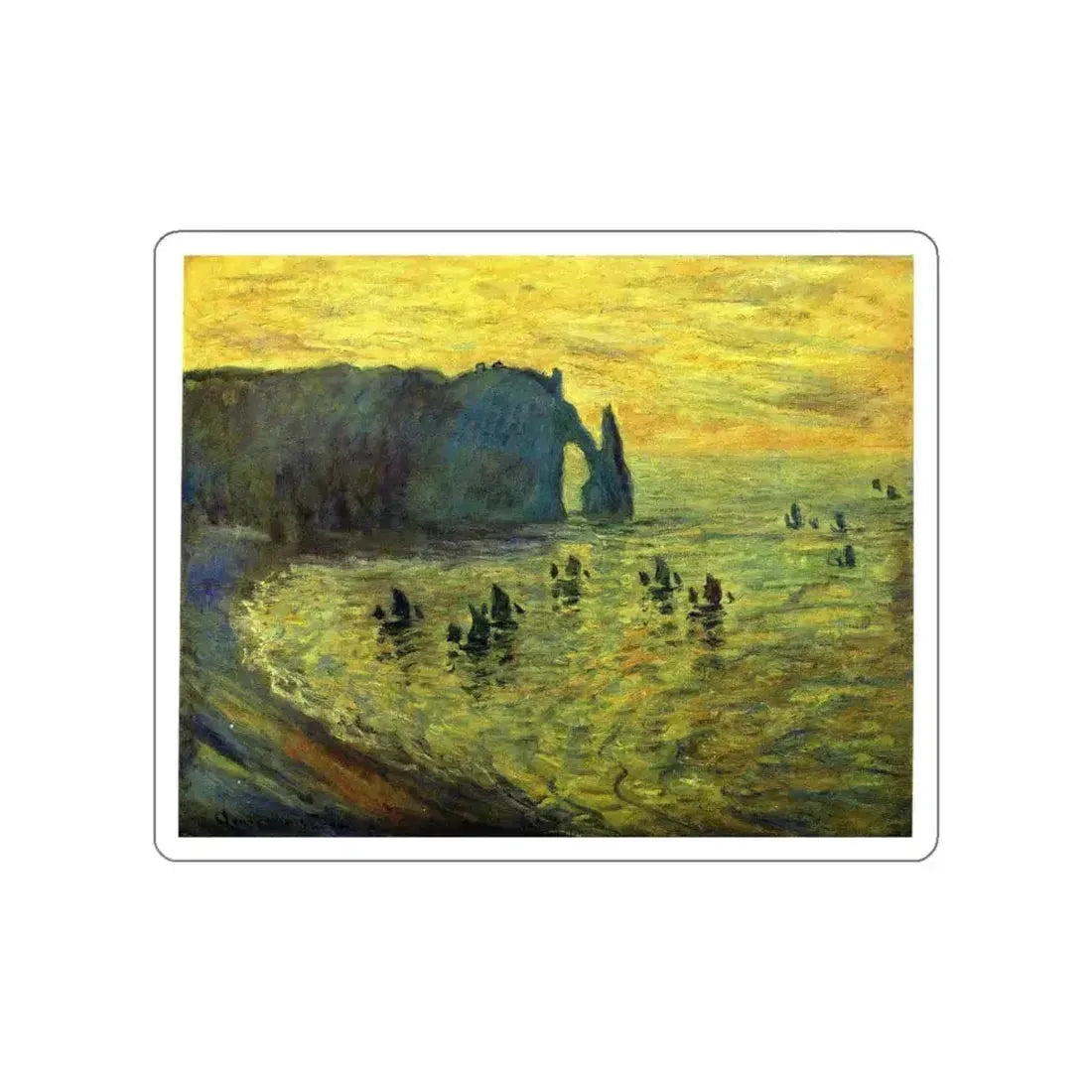 MONET, Claude - 68 (Artwork) STICKER Vinyl Die-Cut Decal White Die-Cut 6 Inch - The Sticker Space