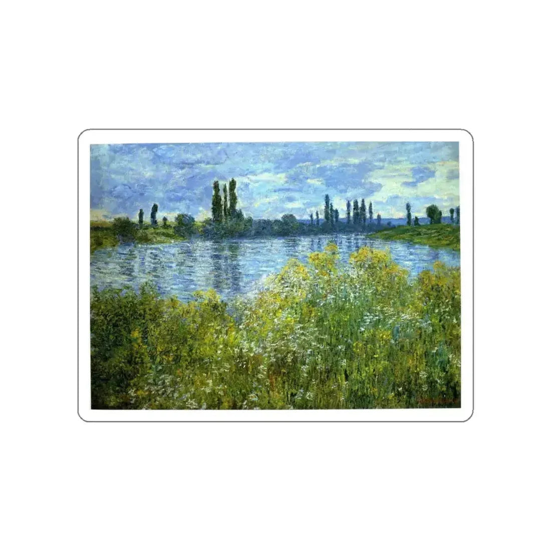 MONET, Claude - 72 (Artwork) STICKER Vinyl Die-Cut Decal White Die-Cut 6 Inch - The Sticker Space