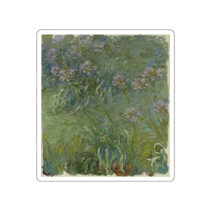 MONET, Claude - Agapanthus (Artwork) STICKER Vinyl Die-Cut Decal White Die-Cut 3 Inch - The Sticker Space