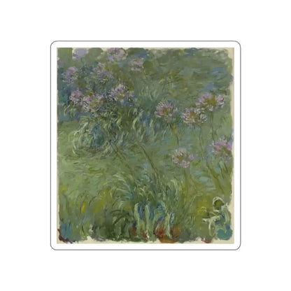 MONET, Claude - Agapanthus (Artwork) STICKER Vinyl Die-Cut Decal White Die-Cut 5 Inch - The Sticker Space