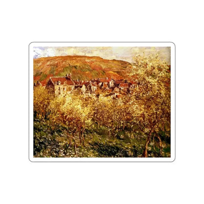 MONET, Claude - Apple Trees in Blossom (Artwork) STICKER Vinyl Die-Cut Decal White Die-Cut 3 Inch - The Sticker Space