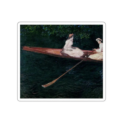 MONET, Claude - Boating on the River Epte (Artwork) STICKER Vinyl Die-Cut Decal - The Sticker Space