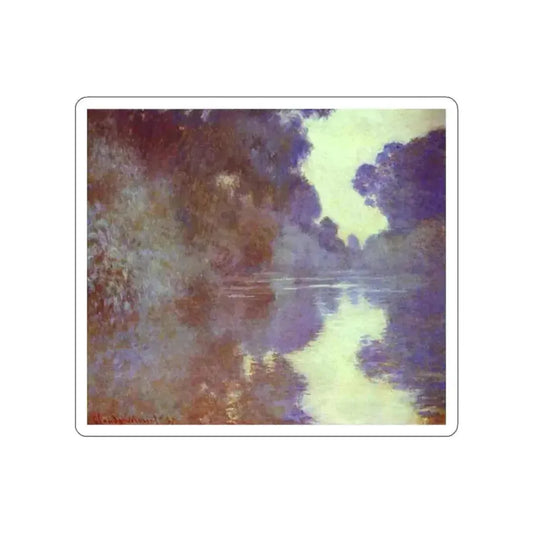 MONET, Claude - Branch of the Seine Near Giverny (Artwork) STICKER Vinyl Die-Cut Decal White Die-Cut 2 Inch - The Sticker Space