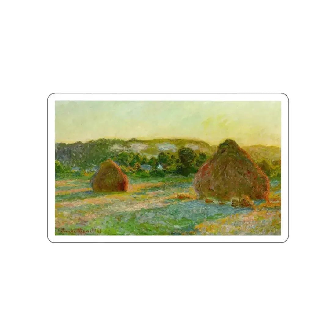 MONET, Claude - End of summer (Artwork) STICKER Vinyl Die-Cut Decal - The Sticker Space