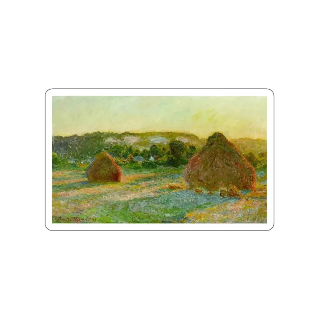 MONET, Claude - End of summer (Artwork) STICKER Vinyl Die-Cut Decal - The Sticker Space