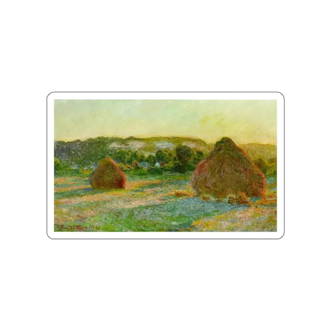 MONET, Claude - End of summer (Artwork) STICKER Vinyl Die-Cut Decal - The Sticker Space