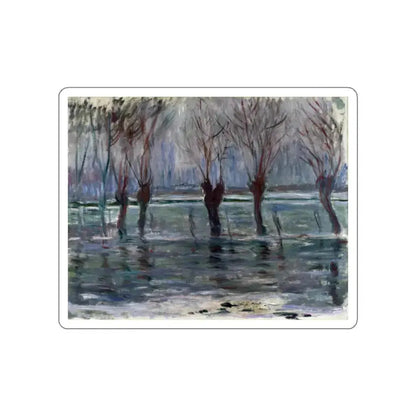 MONET, Claude - Flood Waters (Artwork) STICKER Vinyl Die-Cut Decal White Die-Cut 2 Inch - The Sticker Space