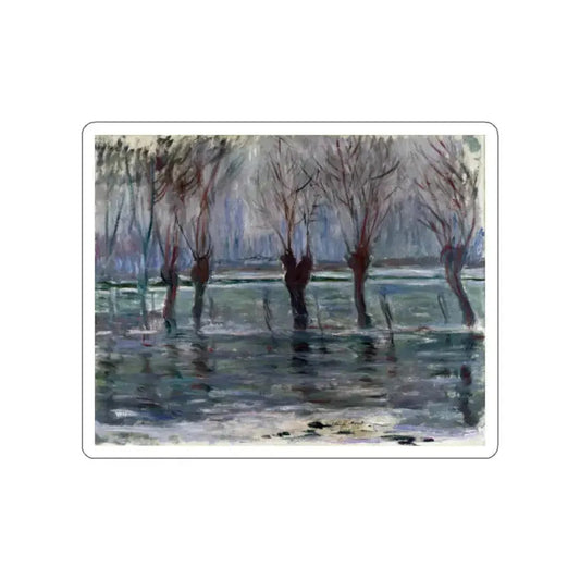MONET, Claude - Flood Waters (Artwork) STICKER Vinyl Die-Cut Decal White Die-Cut 2 Inch - The Sticker Space
