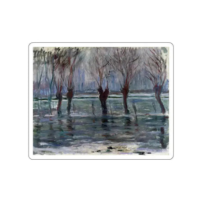 MONET, Claude - Flood Waters (Artwork) STICKER Vinyl Die-Cut Decal White Die-Cut 4 Inch - The Sticker Space