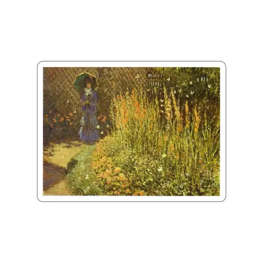 MONET, Claude - Gladioluses (Artwork) STICKER Vinyl Die-Cut Decal White Die-Cut 2 Inch - The Sticker Space