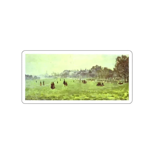 MONET, Claude - Green Park (Artwork) STICKER Vinyl Die-Cut Decal White Die-Cut 2 Inch - The Sticker Space