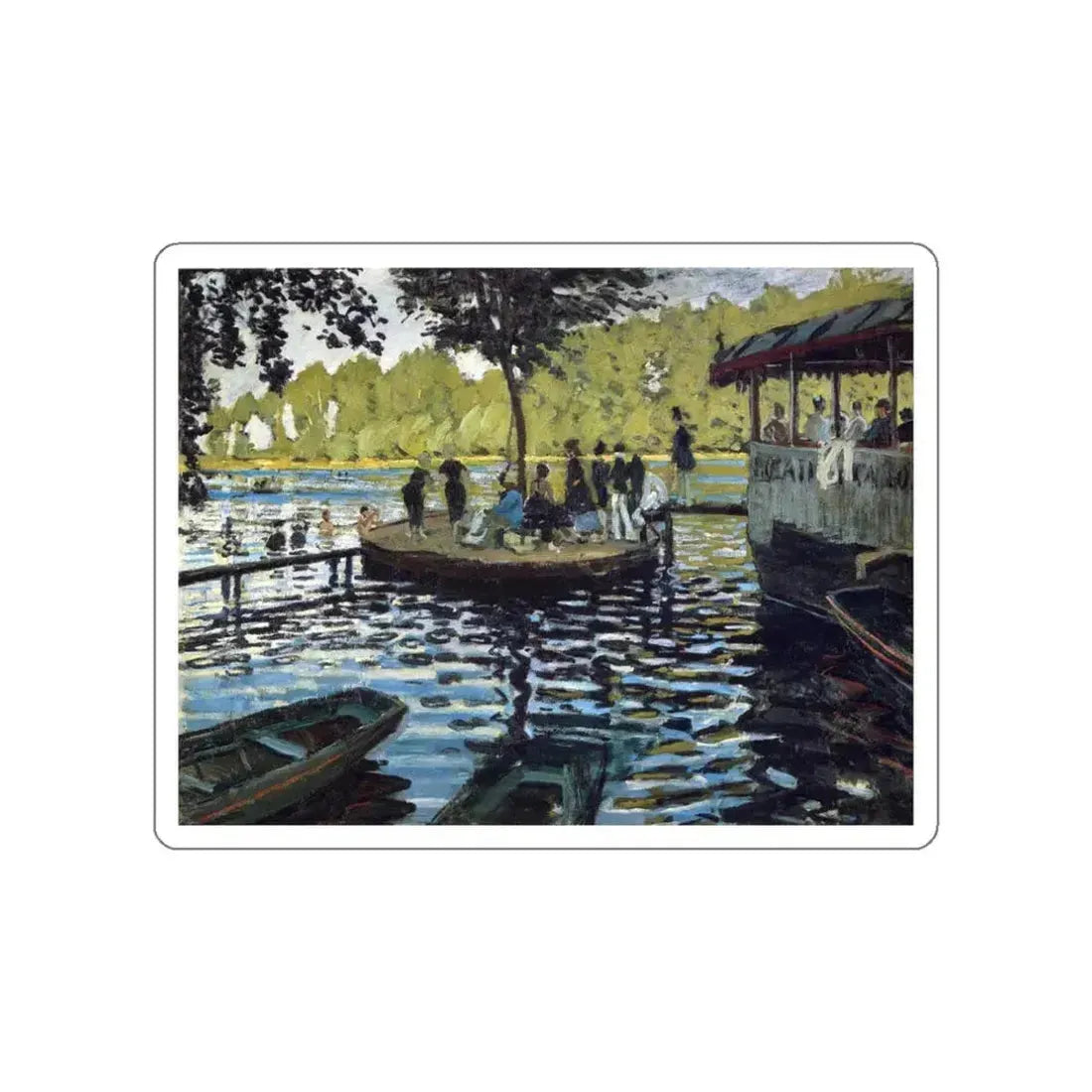 MONET, Claude - Grenouil (Artwork) STICKER Vinyl Die-Cut Decal - The Sticker Space