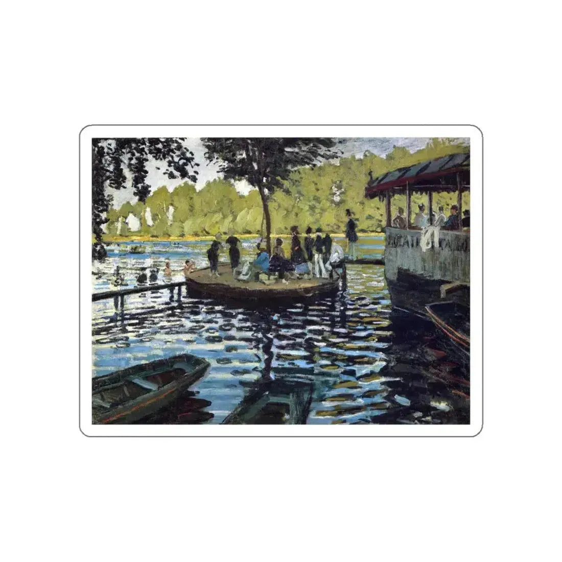 MONET, Claude - Grenouil (Artwork) STICKER Vinyl Die-Cut Decal White Die-Cut 4 Inch - The Sticker Space