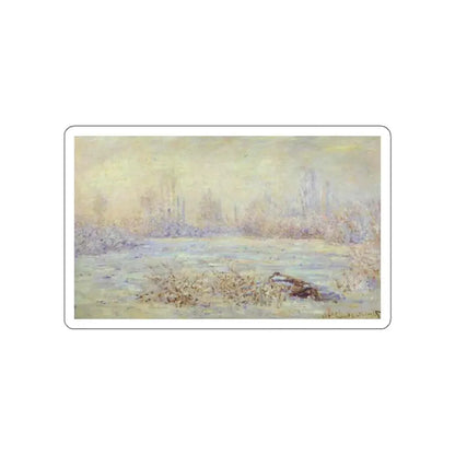 MONET, Claude - Hoarfrost, near Vetheuil (Artwork) STICKER Vinyl Die-Cut Decal - The Sticker Space
