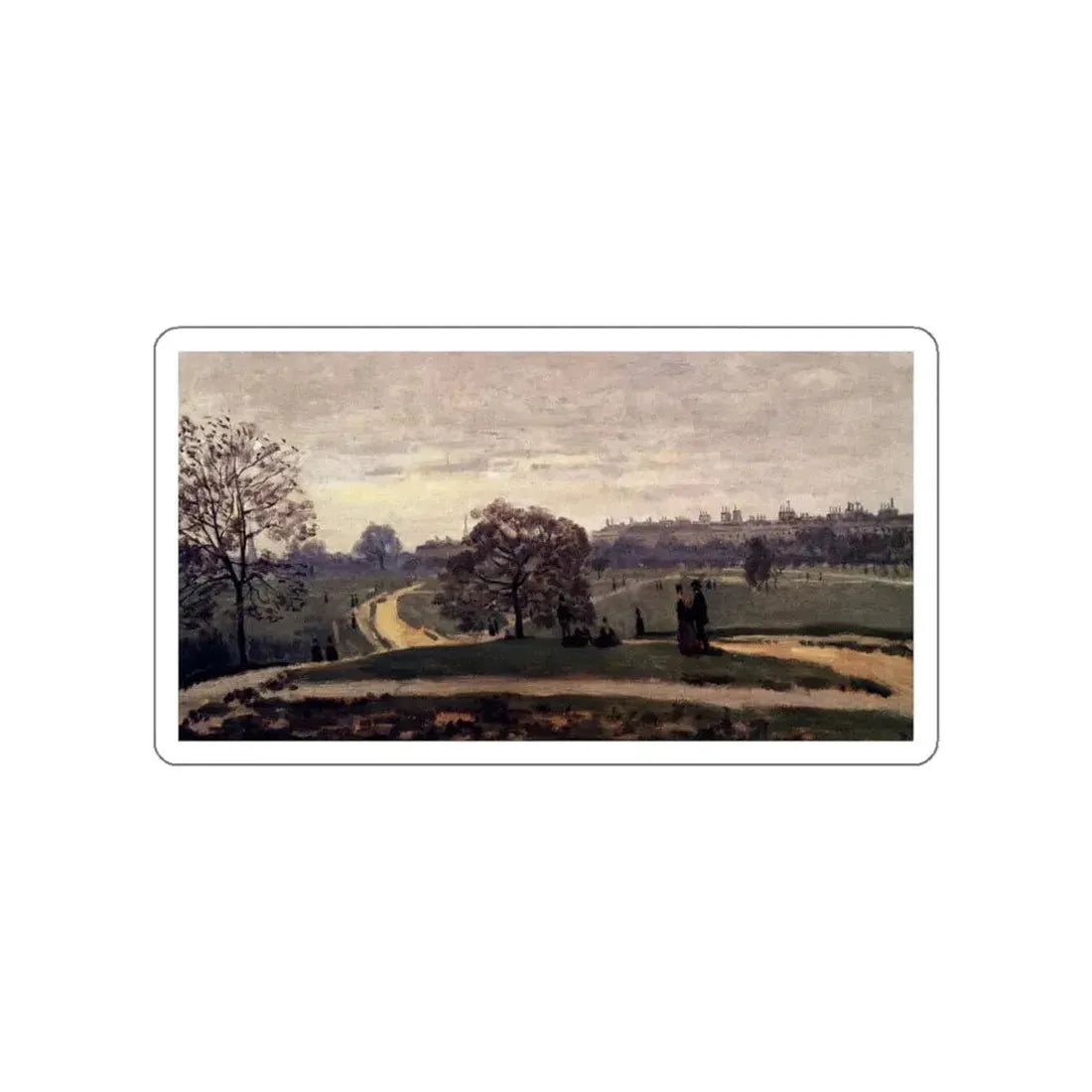 MONET, Claude - Hyde Park London (Artwork) STICKER Vinyl Die-Cut Decal - The Sticker Space