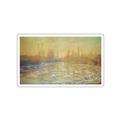 MONET, Claude - Ice Thawing on the Seine (Artwork) STICKER Vinyl Die-Cut Decal - The Sticker Space